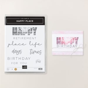 HAPPY PLACE CLING STAMP SET (ENGLISH)